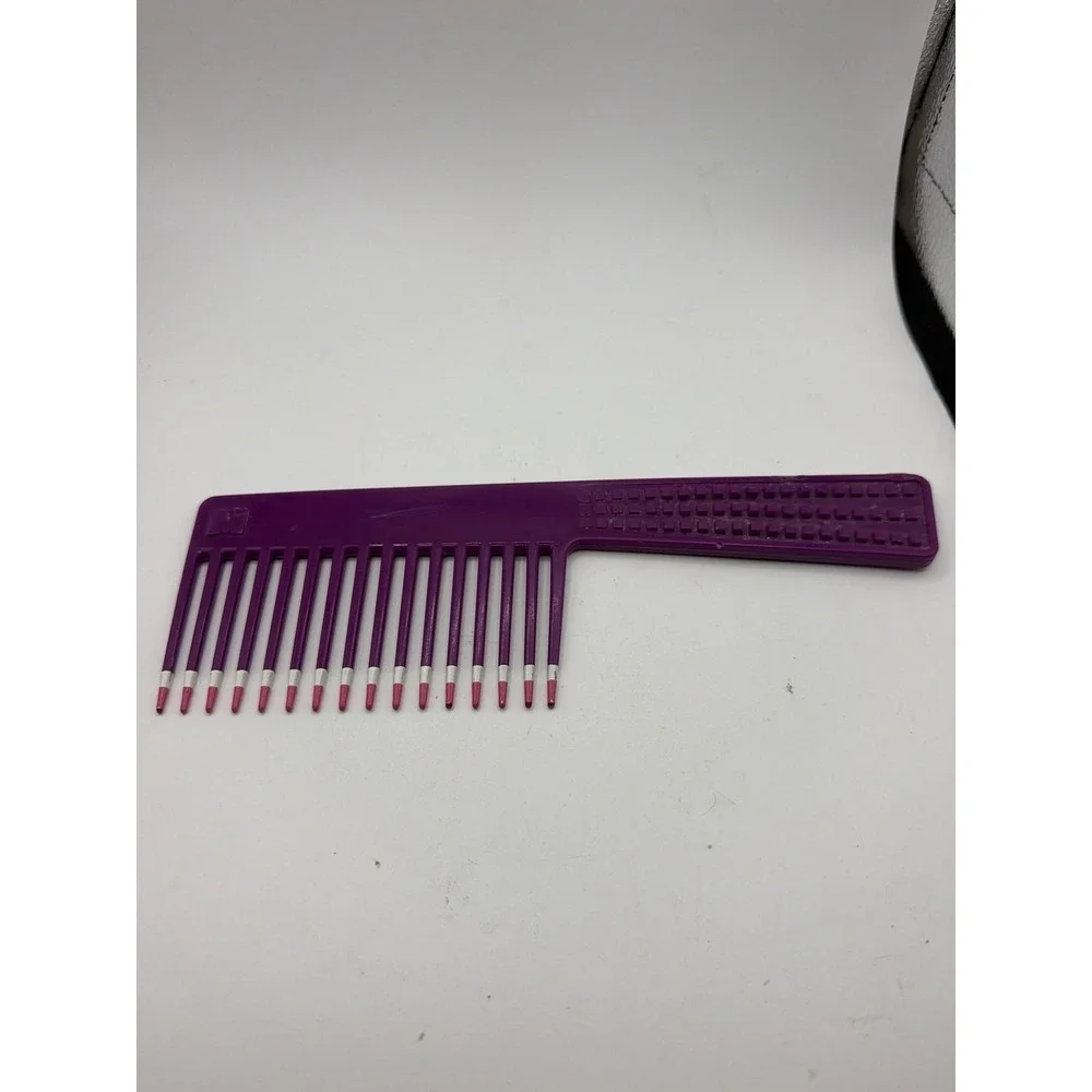 Vintage Mebco Comb Purple Twice Dipped  Wide Tooth 1980s Pink 9